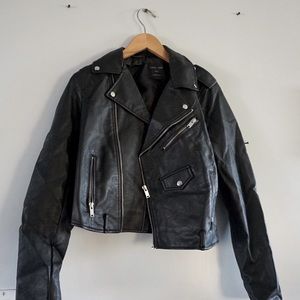 Faux leather jacket